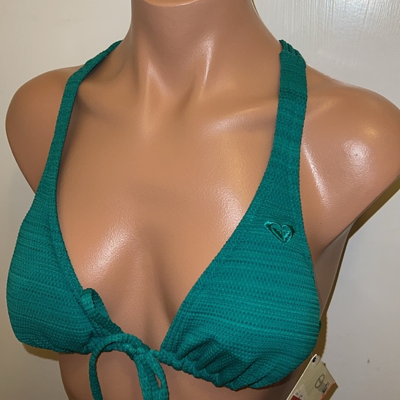 NWT Roxy bikini top bra size M front tie - Picture 2 of 4